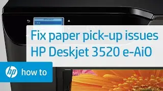 Fixing Paper Pick Up Issues | HP Deskjet 3520 e-All-in-One Printer | HP