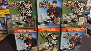 What 2021-22 Blasters are better? Opening Upperdeck 2021-22 series 1 and 2 Hockey card blaster boxes