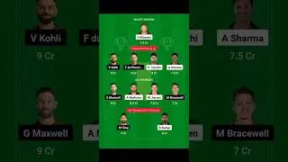 RCB vs SRH Dream11 Team || Dream11 Prediction || IPL || #shorts