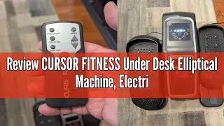 Review CURSOR FITNESS Under Desk Elliptical Machine, Electric Seated Pedal Exerciser, Mini Ellipse L