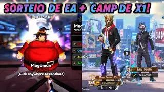 SORTEANDO EA NO ANIME PARADOX +  TIO REVELA NO FREE FIRE, TEREMOS CAMP DE X1 HOJE, BORA?!