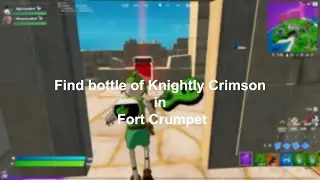 Find bottle of Knightly Crimson in Fort Crumpet