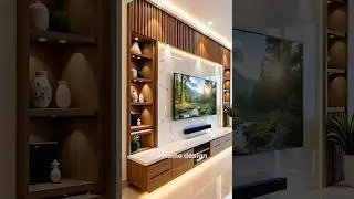 tv unit design 2025/tv unit/tv cabinet design/tv stand/tv panel design/tv panel/tv showcase #shorts