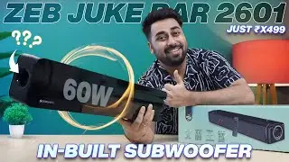 Best Soundbar with Built in Subwoofer under 3500 🔥 Zeb Jukebar 2601 Soundbar Review ⚡🎧🔥