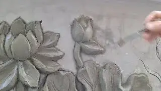Make wonderful lotus bud hand relief