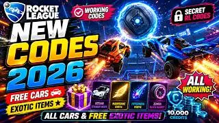 NEW ROCKET LEAGUE CODES 2026 ❤️ ALL CARS & FREE EXOTIC ITEMS! ALL WORKING SECRET REDEEM CODES FOR RL