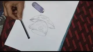 Drawing of a cup and plate.interesting figure by Suneel Artist...