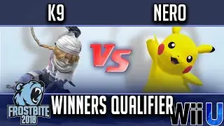 Frostbite 2018 Smash 4 Singles  WINNERS QUALIFIER - LH | K9 (Sheik, Diddy Kong) vs  Nero (Pikachu)