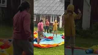Heavy rain 🌧️ outdoor fun activity #thehopekkbk