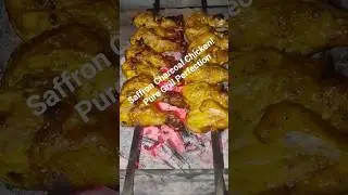 Saffron Grilled Chicken Drumsticks on Charcoal  | Schandis Special #food