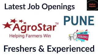 Job Openings in Pune | Agro Star Job Vacancy in Pune | Jobs in Pune | Pune Jobs | Agro Star Jobs |