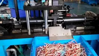 Automatic cold upsetting refrigerator Copper Tube end forming machine