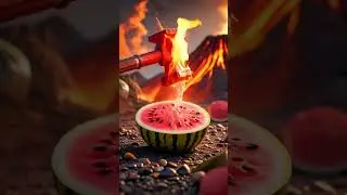 Smashing Watermelon #smash #smashing #ai #fantasy  #macro