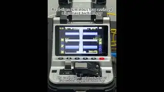 Luminous flux assisted alignment Signal Fire Fusion Splicer