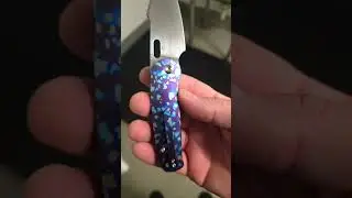 Kansept Orlok #anodized #anodizing #customized #titaniumknife #titanium #edcknife #edc