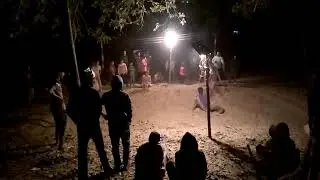 Kabaddi night match between two villages