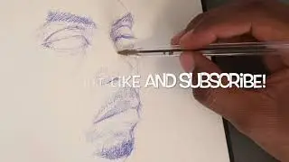 DRAWING A MAN WITH A BEARD - BIC PEN PORTRAIT