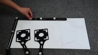 12 folding ruler tile hole locator