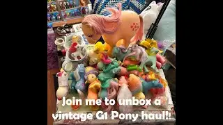 Unbox my vintage G1 My little pony haul/US box with me (featuring nightglider and Sunny the parrot)