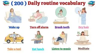  +100 English DAILY ROUTINE VERBS You Need! (Actions & Chores)