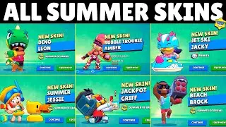 All 18 SUMMER Skins ☀️ | Brawl Stars