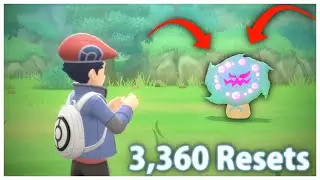Shiny Spiritomb in Pok&eacute;mon Brilliant Diamond (3,360 Resets)