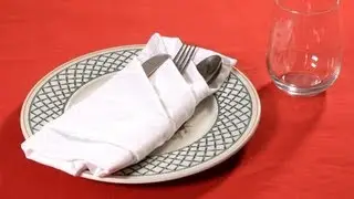 How to Fold a Napkin into a French Pleat | Napkin Folding