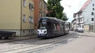 Leoliner (NGTW6), Tram in Fahrt @ Halberstadt