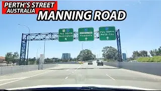 MANNING ROAD (Perth, Australia) - Driving Through Road Connecting Cannington to Freeway