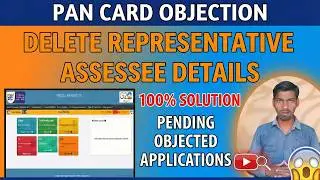 PAN Card Objection Solution | Delete Representative Assessee Details Problem Solve | DrAmA Tech
