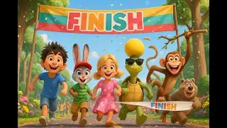 DODY DOO KIDS  Funny Animal Race with the Four Kids