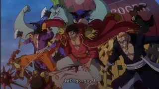 Roger Pirates ARRIVE at God Valley&ndash; Gol D. Roger, Rayleigh, Gaban vs Rocks | One Piece Episode 1030