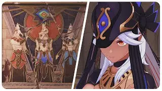 King Deshret Lore - The Pillars of King Deshret (Cutscene) | Genshin Impact 6.1 Luna II