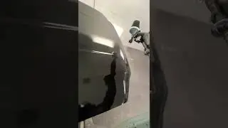 PAINT SPRAYING BLACK METALLIC BASE COAT PROPERLY