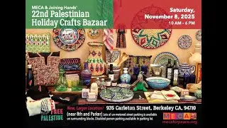 MECA and Joining Hands' 22nd Annual Holiday Bazaar November 8, 2025