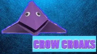 Paper Halloween Crow Croaks🌟 Easy