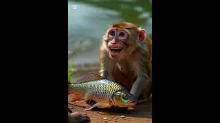 Monkey Tried to Save a Fish – The Ending Will Shock You 😲A Monkey Helped a Fish… But Made a 