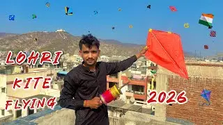 Kite Flying On Lohri in Jaipur & Kite fighting | kite cutting | kite 