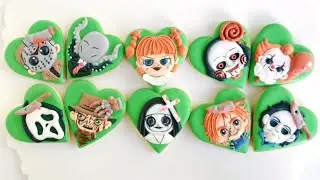 🧟&zwj;♀️10 Halloween Character Cookies~Satisfying Cookie Decorating with Royal Icing~ Spooky Cookies