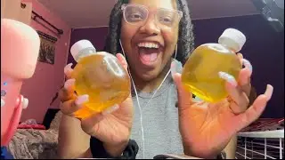ASMR Trying the viral TikTok Apple Juice
