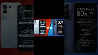 Realme Narzo 80x vs Vivo T4x | Vivo T4x Vs Realme Narzo 80x #shotrs
