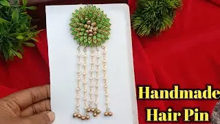 Handmade hair Hook pin making ||#u pin #hairstyles #hookpin 