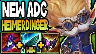 NEW Heimerdinger is ADC is BROKEN this Season! (GUNBLADE HEIMERDINGER?)