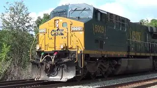 CSX YN3b CW60AC leads a Van Train Westbounds