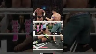🔥 Батиста против Джона Сины против Си Эм Панка | WWE 2K25 Тройной хаос! 💥 #ytshorts #viralshorts