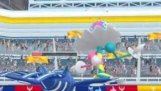 Blacephalon solo in the rain, Primal Kyogre cycling.