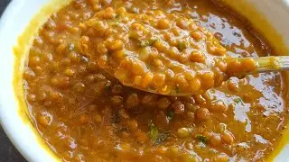 هادي أسهل وألذ طريقة ممكن تحضرو بيها العدس المغربي😍 Easy, Healthy, Vegan and Tasty Moroccan Lentils
