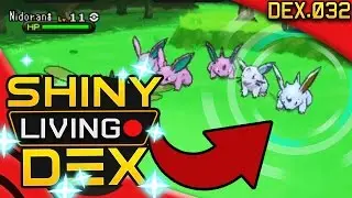 SHINY NIDORAN M REACTION Live! Quest For Shiny Living Dex #032 | Pokemon XY