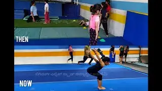Beginners To Elite - Back handspring Then & Now Beginners Elite Squad Gymnastics Academy