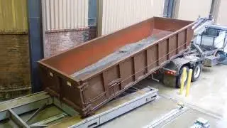 Schwing Bioset Container Wagon Unloading Video